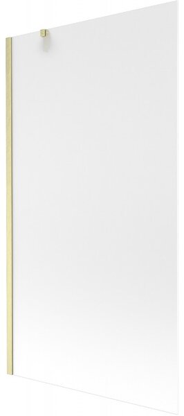 Mexen Next, paravan de baie cu 1 aripă 100 x 150 cm, sticlă mată 6 mm, auriu mat, 895-100-000-00-30-55