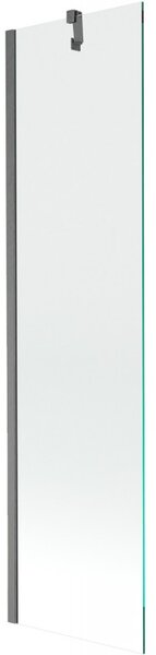 Mexen Next, paravan de baie cu 1 aripă 50 x 150 cm, sticlă transparentă de 6 mm, grafit periat, 895-050-000-00-00-66