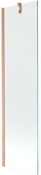 Mexen Next, paravan de baie cu 1 aripă 50 x 150 cm, sticlă transparentă de 6 mm, cupru mat, 895-050-000-00-00-65