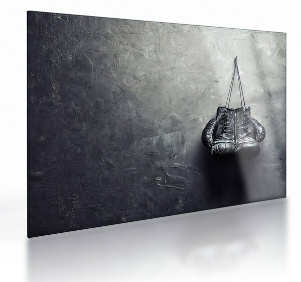 Tablou pe sticlă - Mănuși de box (70x50 cm)