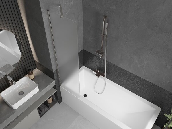 Mexen Next, paravan de baie cu 1 aripă 50 x 150 cm, sticlă mată 6 mm, oțel, 895-050-000-00-30-97