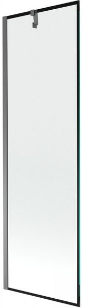 Mexen Next, paravan de baie cu 1 aripă 60 x 150 cm, sticlă transparentă de 6 mm - model negru, grafit, 895-060-000-00-70-95