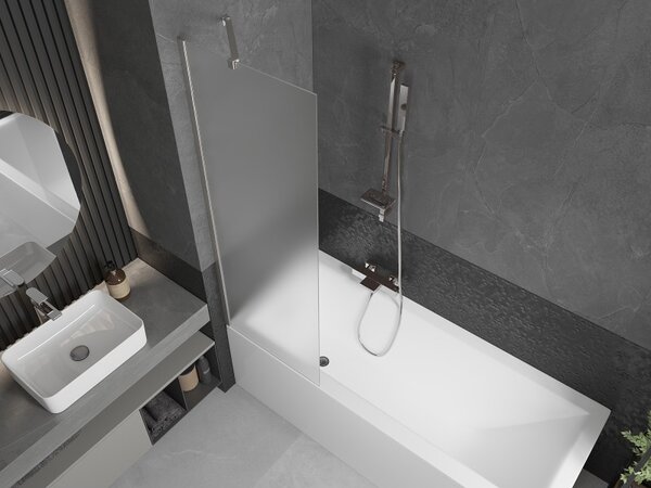 Mexen Next, paravan de baie cu 1 aripă 60 x 150 cm, sticlă mată 6 mm, oțel, 895-060-000-00-30-97