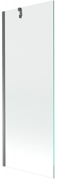 Mexen Next, paravan de baie cu 1 aripă 70 x 150 cm, sticlă transparentă de 6 mm, grafit, 895-070-000-00-00-95