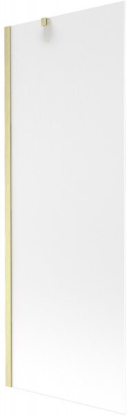 Mexen Next, paravan de baie cu 1 aripă 70 x 150 cm, sticlă mată 6 mm, auriu mat, 895-070-000-00-30-55