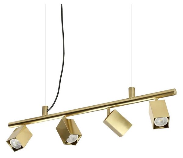Ideal Lux - Lustră LED suspendată pe cablu DYNAMITE 4xGU10/7W/230V CRI 90 alamă