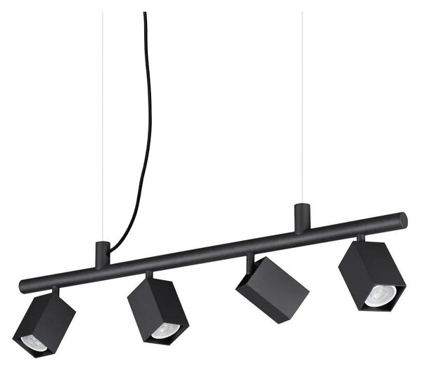 Ideal Lux - Pendul LED DYNAMITE pe cablu 4xGU10/7W/230V CRI 90 negru