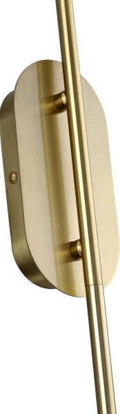 Aplica de perete PIEGA 1xE14/40W/230V alamă/negru fumuriu