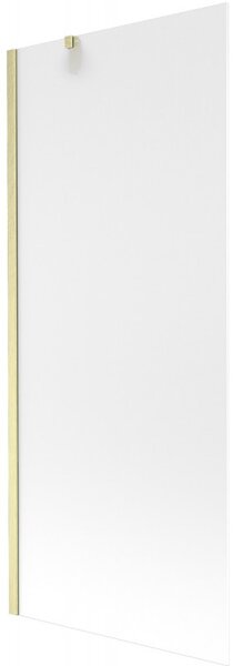 Mexen Next, paravan de baie cu 1 aripă 80 x 150 cm, sticlă mată 6 mm, auriu mat, 895-080-000-00-30-55