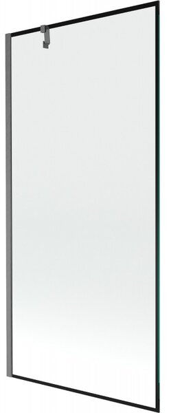 Mexen Next, paravan de baie cu 1 aripă 90 x 150 cm, sticlă transparentă de 6 mm - model negru, grafit periat, 895-090-000-00-70-66