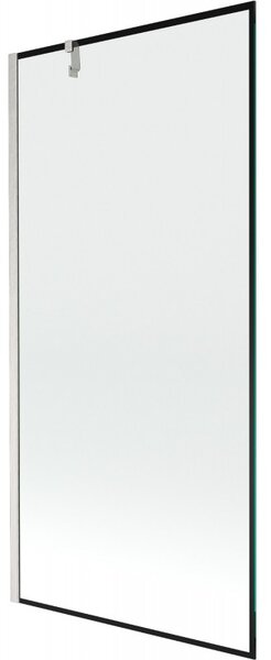 Mexen Next, paravan de baie cu 1 aripă 90 x 150 cm, sticlă transparentă de 6 mm - model negru, oțel, 895-090-000-00-70-97