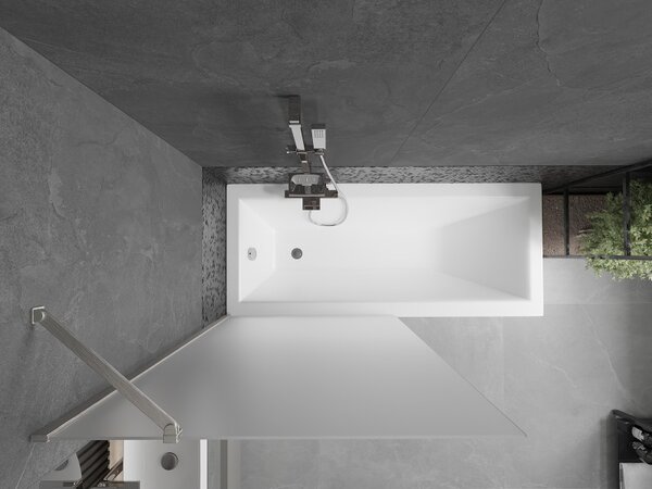 Mexen Next, paravan de baie cu 1 aripă 90 x 150 cm, sticlă mată 6 mm, oțel, 895-090-000-00-30-97