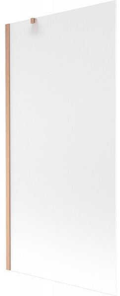 Mexen Next, paravan de baie cu 1 aripă 90 x 150 cm, sticlă mată 6 mm, cupru mat, 895-090-000-00-30-65