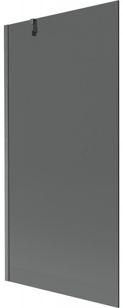 Mexen Next, paravan de baie cu 1 aripă 90 x 150 cm, sticlă gri de 6 mm, grafit periat, 895-090-000-00-40-66