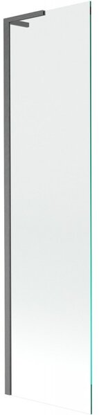 Mexen Next, paravan de baie 1 aripă 50 x 150 cm, aripă fixă, sticlă transparentă de 6 mm, profil grafit lustruit, 895-050-000-03-00-66