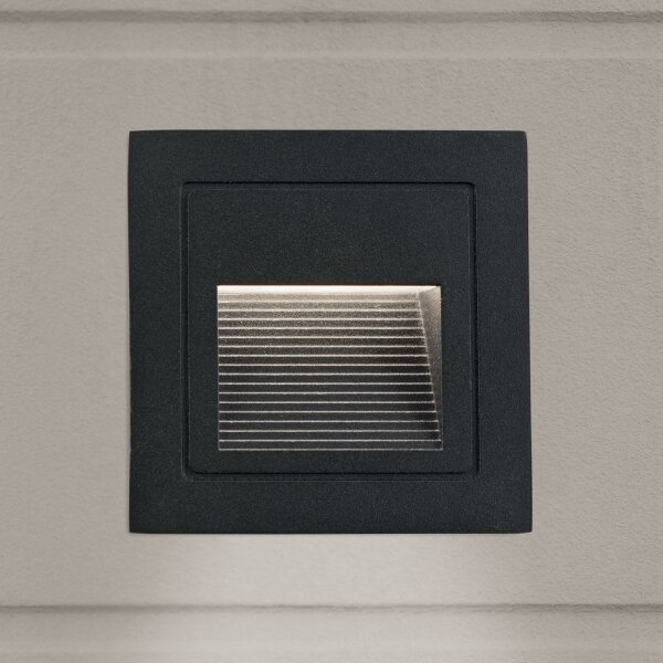 Corp de iluminat LED încorporat Orion AL 11-1217 LORO LED/2W/230V IP65 negru