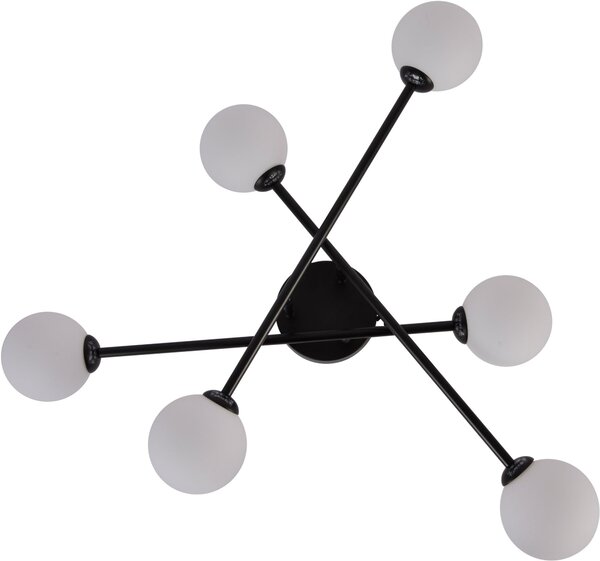 Light Prestige Dorado lampă de tavan 6x28 W alb-negru LP-002/6CBK