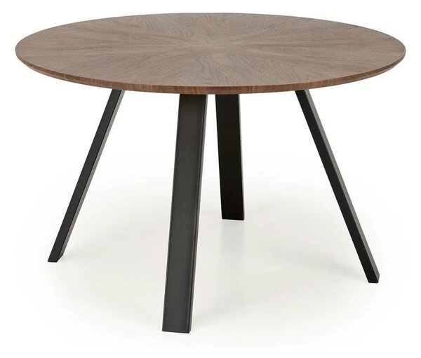 Masa DANILO, nuc/negru, 120x74 cm