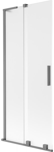 Mexen Velar L, paravan de baie glisant cu 2 aripi 85 x 150 cm, sticlă mată 8 mm, grafit, 896-085-003-31-95