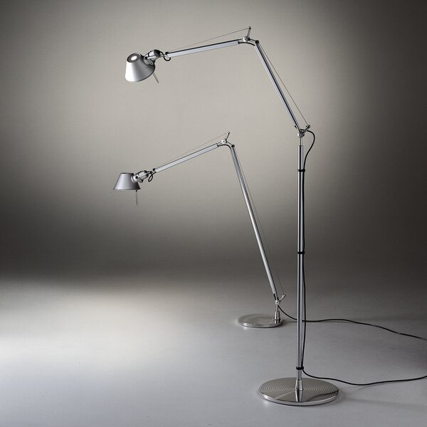 Artemide Tolomeo lampadar E27 aluminiu, Metalic, Camera de zi / sufragerie, Metal, Design