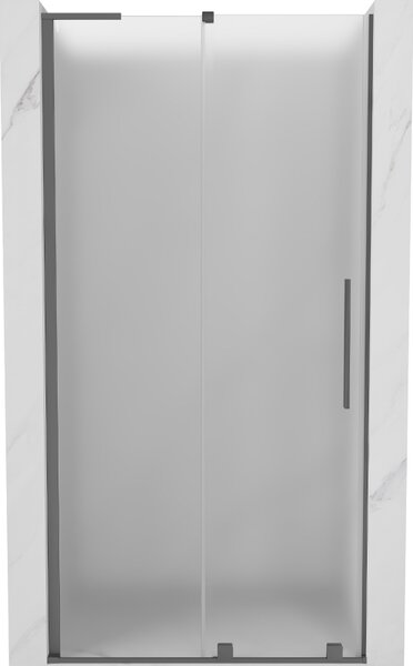 Mexen Velar L, usa de dus culisanta pentru deschidere 90 cm, sticla mat 8 mm, grafit lustruit, 871-090-003-31-95