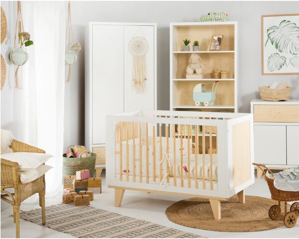 Patut pentru bebelusi Culoare alb 2in1, LYDIA 70 x 140 cm