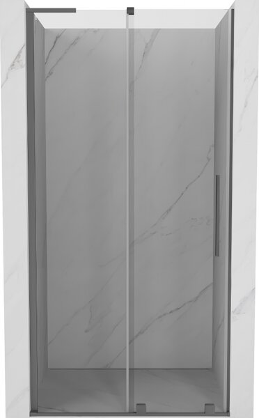 Mexen Velar L, usa de dus culisanta pentru deschidere 90 cm, sticla transparenta 8 mm, grafit lustruit, 871-090-003-01-95