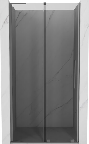 Mexen Velar L, usa de dus culisanta pentru deschidere 90 cm, sticla gri 8 mm, grafit lustruit, 871-090-003-41-95