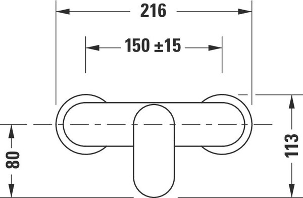 Duravit Wave baterie de duș perete auriu WA4230000034