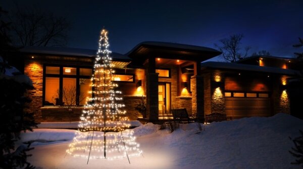 Twinkly TWP750SPP-BEU - Brad de Crăciun LED RGB pentru exterior, 750 LED-uri, 4 m, IP44, Wi-Fi