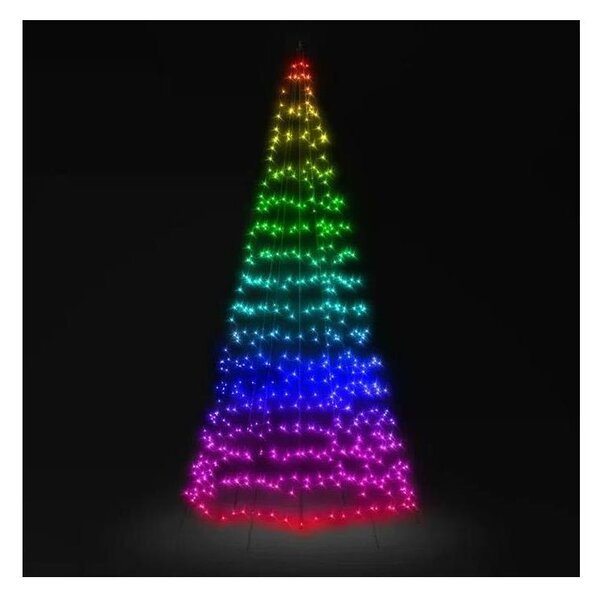 Twinkly TWP750SPP-BEU - Brad de Crăciun LED RGB pentru exterior, 750 LED-uri, 4 m, IP44, Wi-Fi