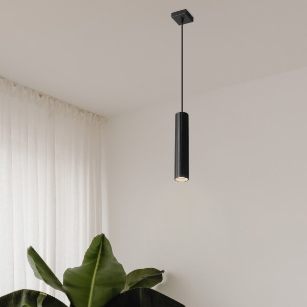 Pendul pe cablu CRISPINA 1xGU10/10W/230V negru - Brilagi