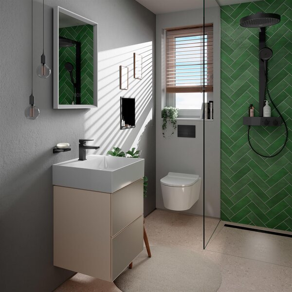 Hansgrohe Rainfinity set de duș perete cu termostat negru 28742670