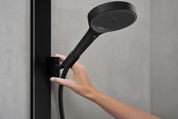 Hansgrohe Rainfinity set de duș perete cu termostat cu duș de ploaie negru 26853670