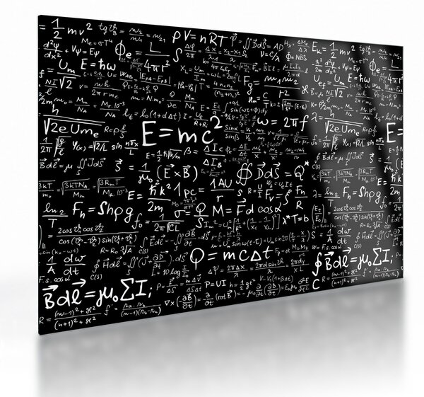 Tablou pe sticlă - Matematică (70x50 cm)