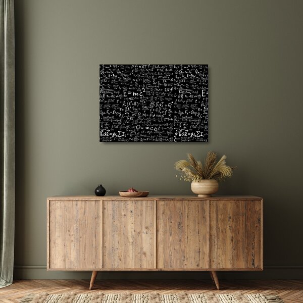 Tablou pe sticlă - Matematică (70x50 cm)