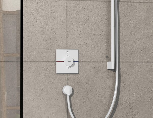 Hansgrohe ShowerSelect Comfort E baterie de duș ascuns cu termostat alb 15571700