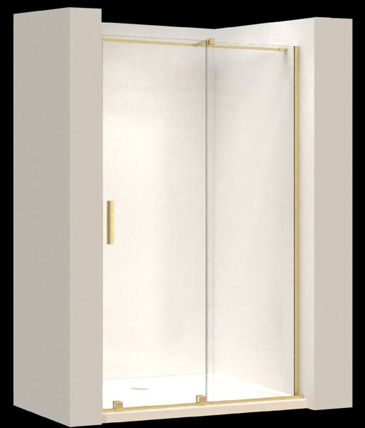 Rea Montana, usa de dus culisanta in deschidere 110x200, sticla transparenta de 6 mm, profil auriu mat, KPL-K6402