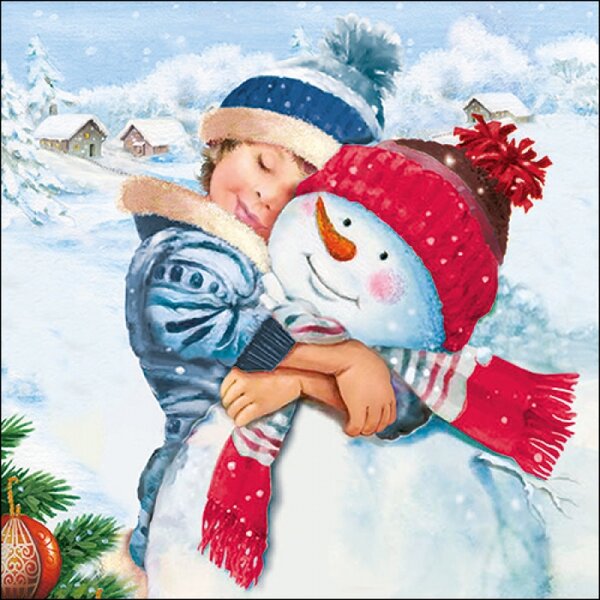 Servetele Sweet Snowman 33 cm