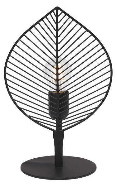 PR Home Lampă de masă din metal Elm, înălțime 32,5 cm, Negru, Camera de zi / sufragerie, Metal
