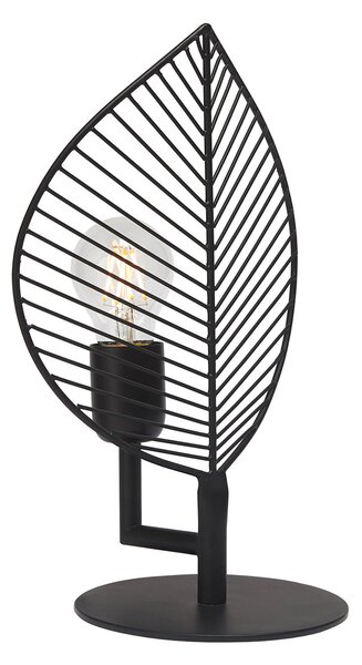PR Home Lampă de masă din metal Elm, înălțime 32,5 cm, Negru, Camera de zi / sufragerie, Metal
