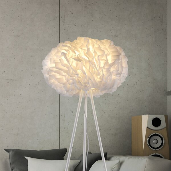 LOLA Smart SMART lampă podea LED Naomi aplicație CCT RGB, reglabil, Alb, Camera de zi / sufragerie, Aluminiu, Tripod