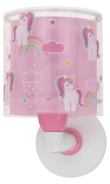Dalber Unicorns aplică copii cu motiv unicorn, reglabil, Roz / Rosé, Camera copiilor, Plastic