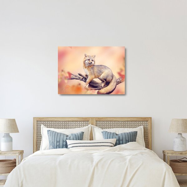 Tablou pe sticlă - Vulpea (70x50 cm)