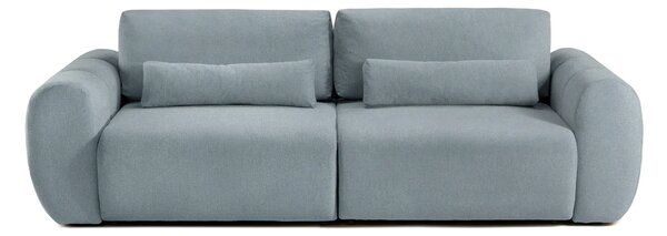 Canapea Extensibilă 3 locuri VERSA, cu 2 lăzi depozitare, 260x110x85 cm, Albastru-Loft