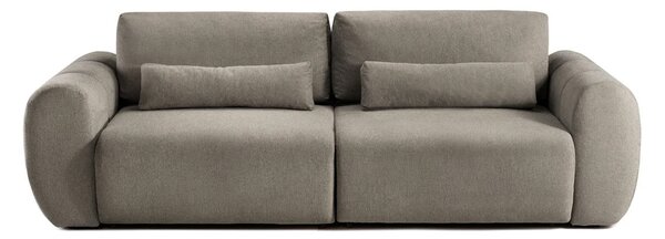 Canapea Extensibilă 3 locuri VERSA, cu 2 lăzi depozitare, 260x110x85 cm, Gri-Inchis-Loft