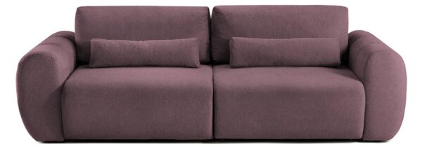 Canapea Extensibilă 3 locuri VERSA, cu 2 lăzi depozitare, 260x110x85 cm, Violet-Loft