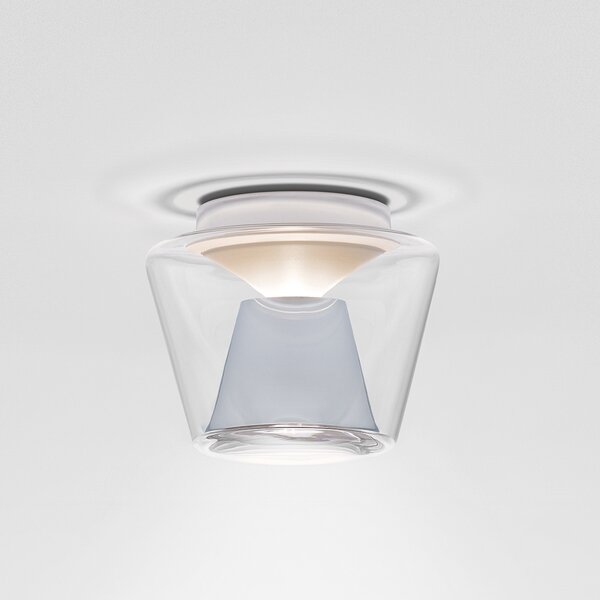 Serien Lighting serien.lighting Anexa S LED, Triac 2,700K lustruit, reglabil, Gri, Camera de zi / sufragerie, Sticlă, Modern