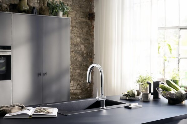 Hansgrohe Aqittura M91 baterie de bucatarie cu filtru pe picior crom 76836000