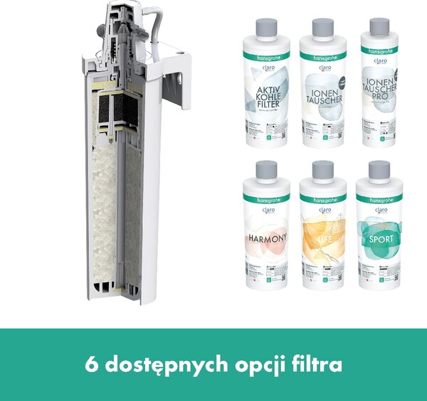 Hansgrohe Aqittura M91 baterie de bucatarie cu filtru pe picior crom 76836000